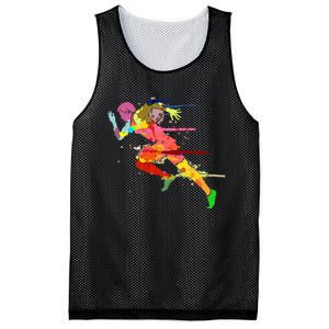 Sprinter Track And Field Runner Running Marathon Gift Idea Mesh Reversible Basketball Jersey Tank