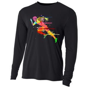 Sprinter Track And Field Runner Running Marathon Gift Idea Cooling Performance Long Sleeve Crew