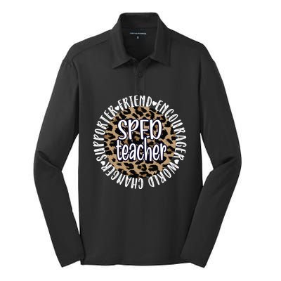 Sped Teacher Appreciation Special Education Teacher Gift Silk Touch Performance Long Sleeve Polo