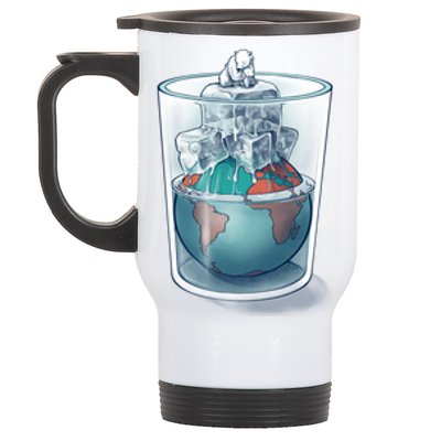 Save The Artic Earth Stainless Steel Travel Mug