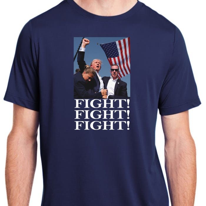 Shot Trump Assassination Attempt 2024 July Fight Fight Adult ChromaSoft Performance T-Shirt