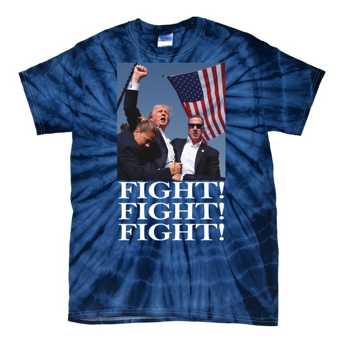 Shot Trump Assassination Attempt 2024 July Fight Fight Tie-Dye T-Shirt