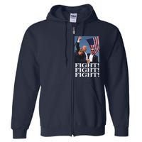 Shot Trump Assassination Attempt 2024 July Fight Fight Full Zip Hoodie