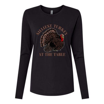 Silliest Turkey At The Table  Womens Cotton Relaxed Long Sleeve T-Shirt