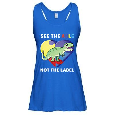 See The Able Not The Label Autism Awareness Trex Dinosaur Gift Ladies Essential Flowy Tank