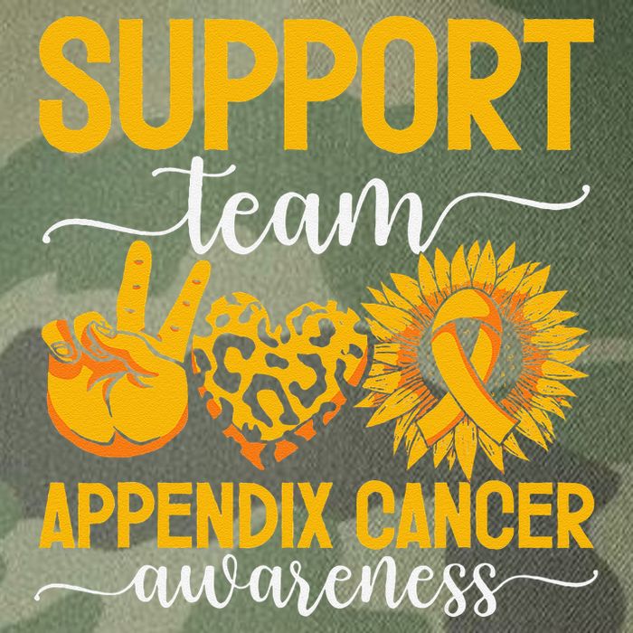 Support Team Appendix Cancer Awareness Legacy Tie Dye Trucker Hat