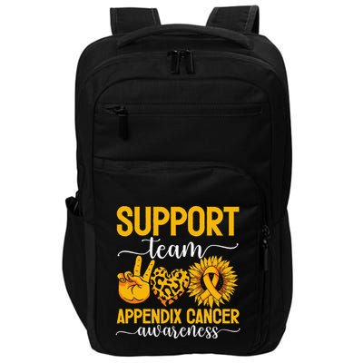 Support Team Appendix Cancer Awareness Impact Tech Backpack