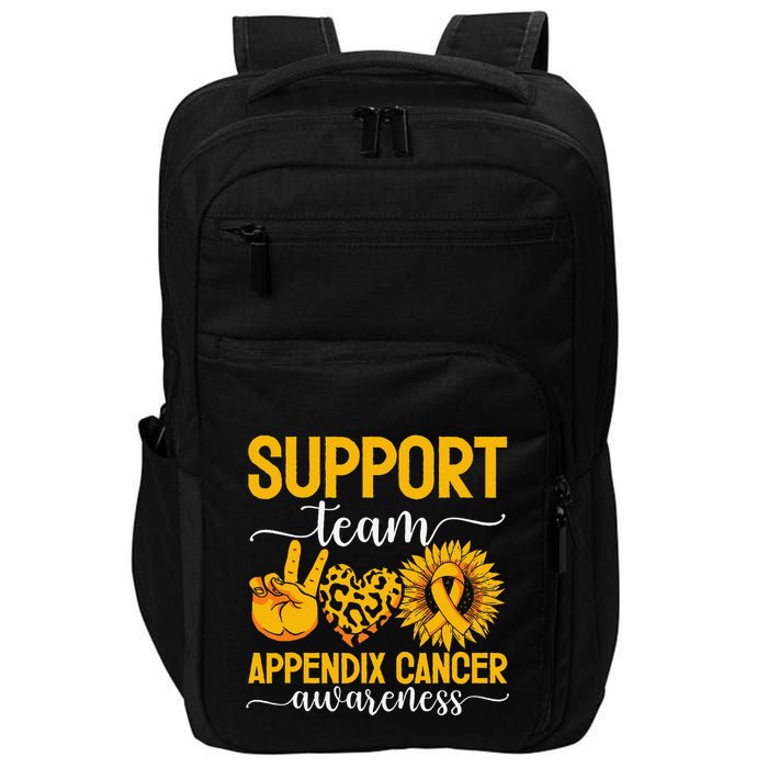 Support Team Appendix Cancer Awareness Impact Tech Backpack