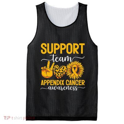 Support Team Appendix Cancer Awareness Mesh Reversible Basketball Jersey Tank