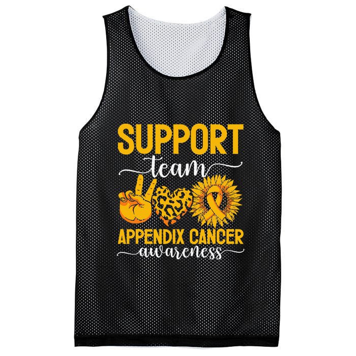 Support Team Appendix Cancer Awareness Mesh Reversible Basketball Jersey Tank