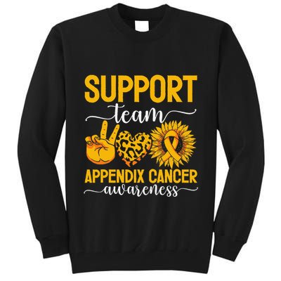 Support Team Appendix Cancer Awareness Tall Sweatshirt