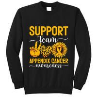 Support Team Appendix Cancer Awareness Tall Sweatshirt