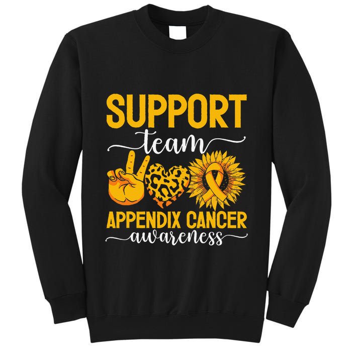Support Team Appendix Cancer Awareness Tall Sweatshirt