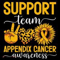 Support Team Appendix Cancer Awareness Sustainable Knit Beanie