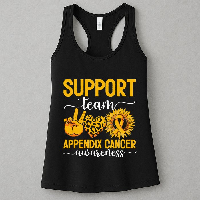 Support Team Appendix Cancer Awareness Womens Tank Top