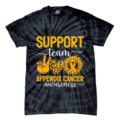 Support Team Appendix Cancer Awareness Tie-Dye T-Shirt