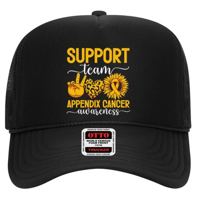 Support Team Appendix Cancer Awareness Trucker Hat