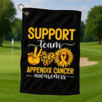 Support Team Appendix Cancer Awareness Golf Towel