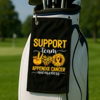 Support Team Appendix Cancer Awareness Golf Towel