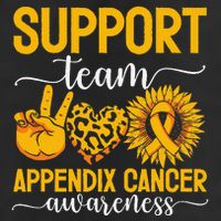 Support Team Appendix Cancer Awareness Golf Towel