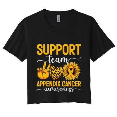 Support Team Appendix Cancer Awareness Crop Top