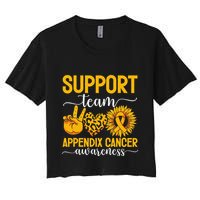 Support Team Appendix Cancer Awareness Crop Top