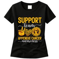 Support Team Appendix Cancer Awareness Womens T-Shirt