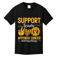 Support Team Appendix Cancer Awareness Kids T-Shirt