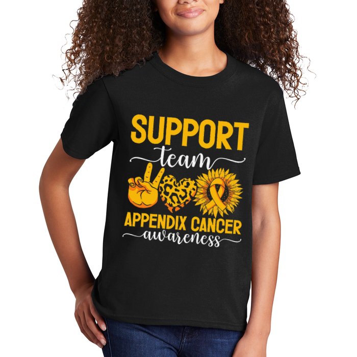 Support Team Appendix Cancer Awareness Kids T-Shirt