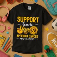 Support Team Appendix Cancer Awareness Kids T-Shirt