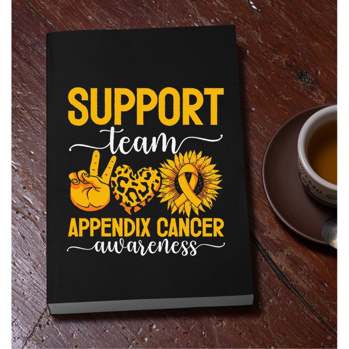 Support Team Appendix Cancer Awareness Permanent Decal Sticker