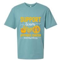 Support Team Appendix Cancer Awareness Sueded Cloud Jersey T-Shirt