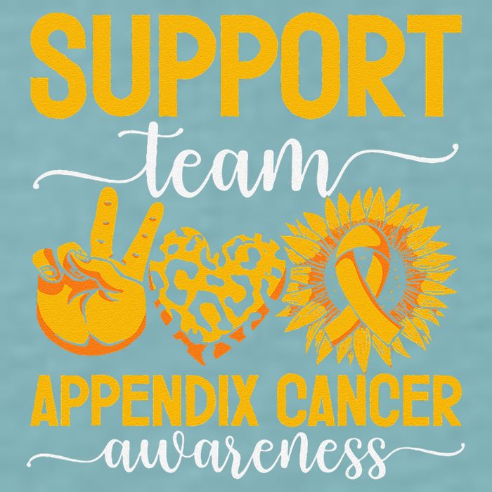 Support Team Appendix Cancer Awareness Sueded Cloud Jersey T-Shirt