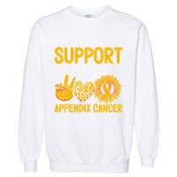 Support Team Appendix Cancer Awareness Garment-Dyed Sweatshirt