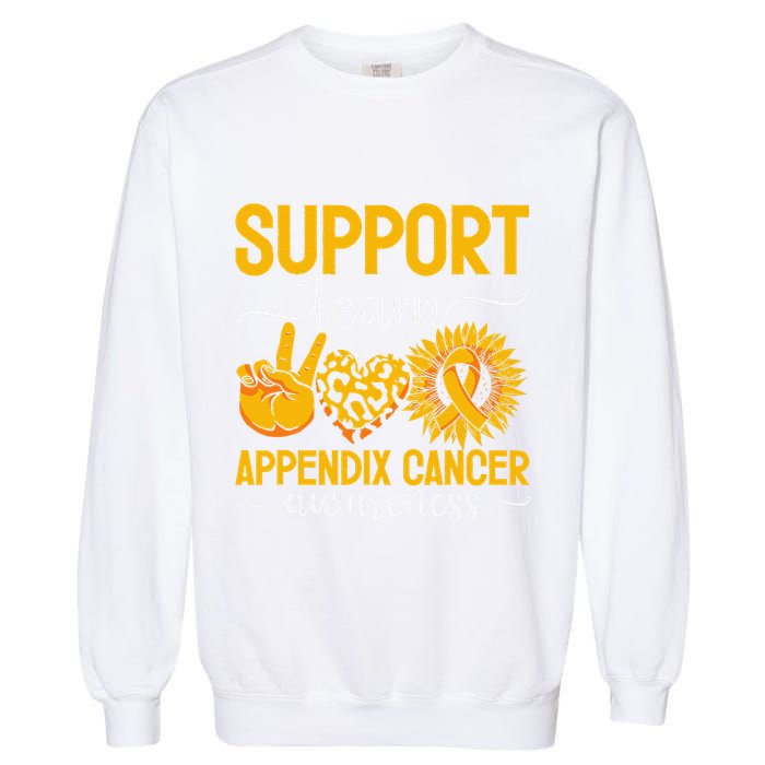 Support Team Appendix Cancer Awareness Garment-Dyed Sweatshirt