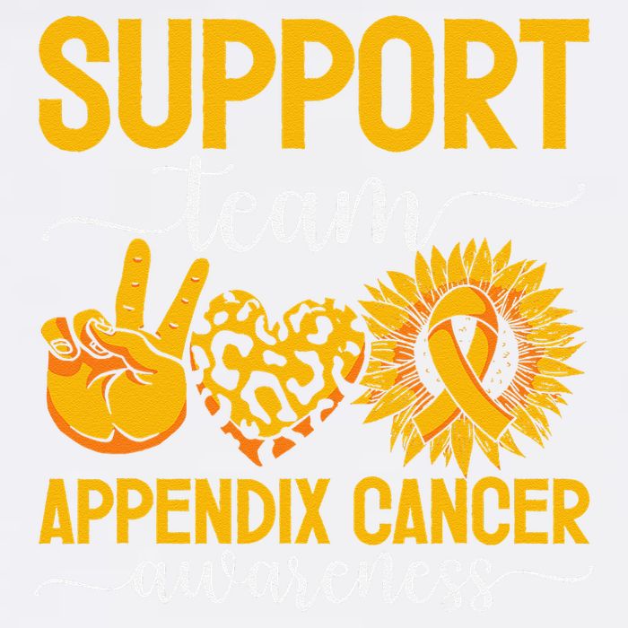 Support Team Appendix Cancer Awareness Garment-Dyed Sweatshirt