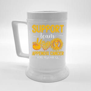 Support Team Appendix Cancer Awareness Beer Stein