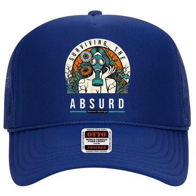 Surviving The Absurd High Crown Mesh Back Trucker Hat