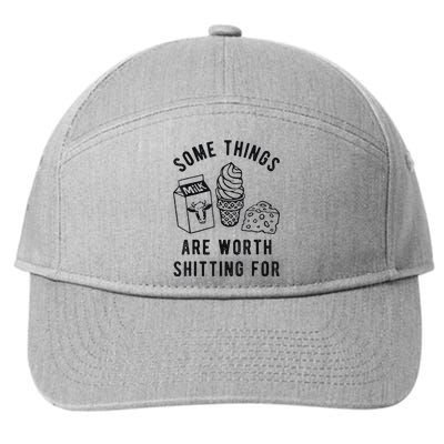 Some Things Are Worth Shitting 7-Panel Snapback Hat