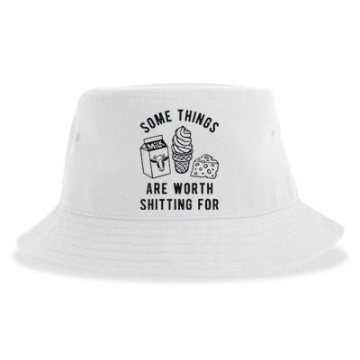 Some Things Are Worth Shitting Sustainable Bucket Hat