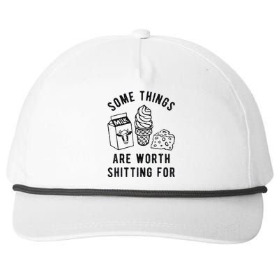 Some Things Are Worth Shitting Snapback Five-Panel Rope Hat