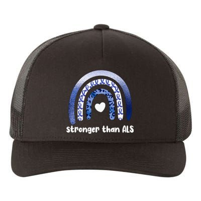 Stronger Than ALS Amyotrophic Lateral Sclerosis Yupoong Adult 5-Panel Trucker Hat