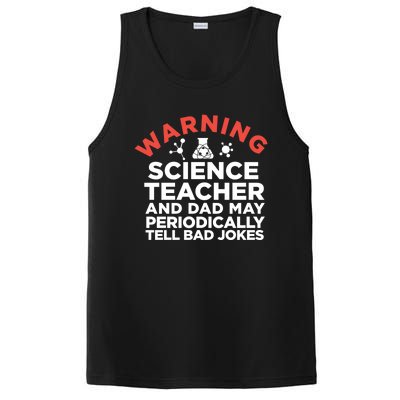 Science Teacher And Dad Periodically Tell Bad Jokes Gift PosiCharge Competitor Tank