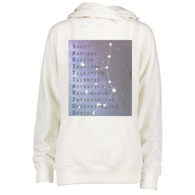 Sagittarius The Archer Horoscopes Funny Gift Womens Funnel Neck Pullover Hood