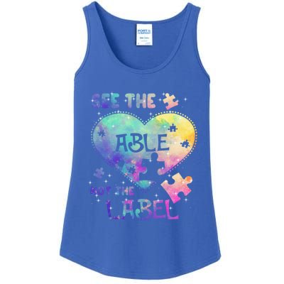 See The Able Not The Label Autism Awareness Month Gift Ladies Essential Tank