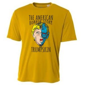 Scary Trumpskin American Horror Spooky Trump Cooling Performance Crew T-Shirt