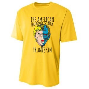 Scary Trumpskin American Horror Spooky Trump Performance Sprint T-Shirt