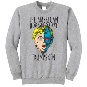 Scary Trumpskin American Horror Spooky Trump Sweatshirt