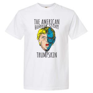 Scary Trumpskin American Horror Spooky Trump Garment-Dyed Heavyweight T-Shirt