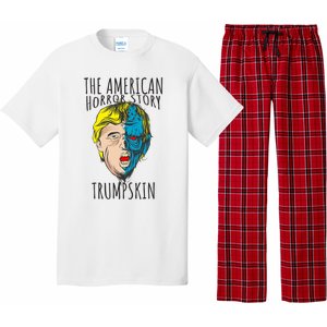 Scary Trumpskin American Horror Spooky Trump Pajama Set